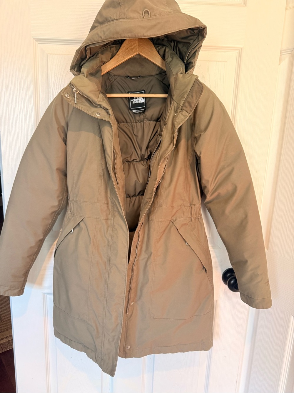 The North Face Women's Hooded Parka Jacket - Olive - Picture 3 of 12